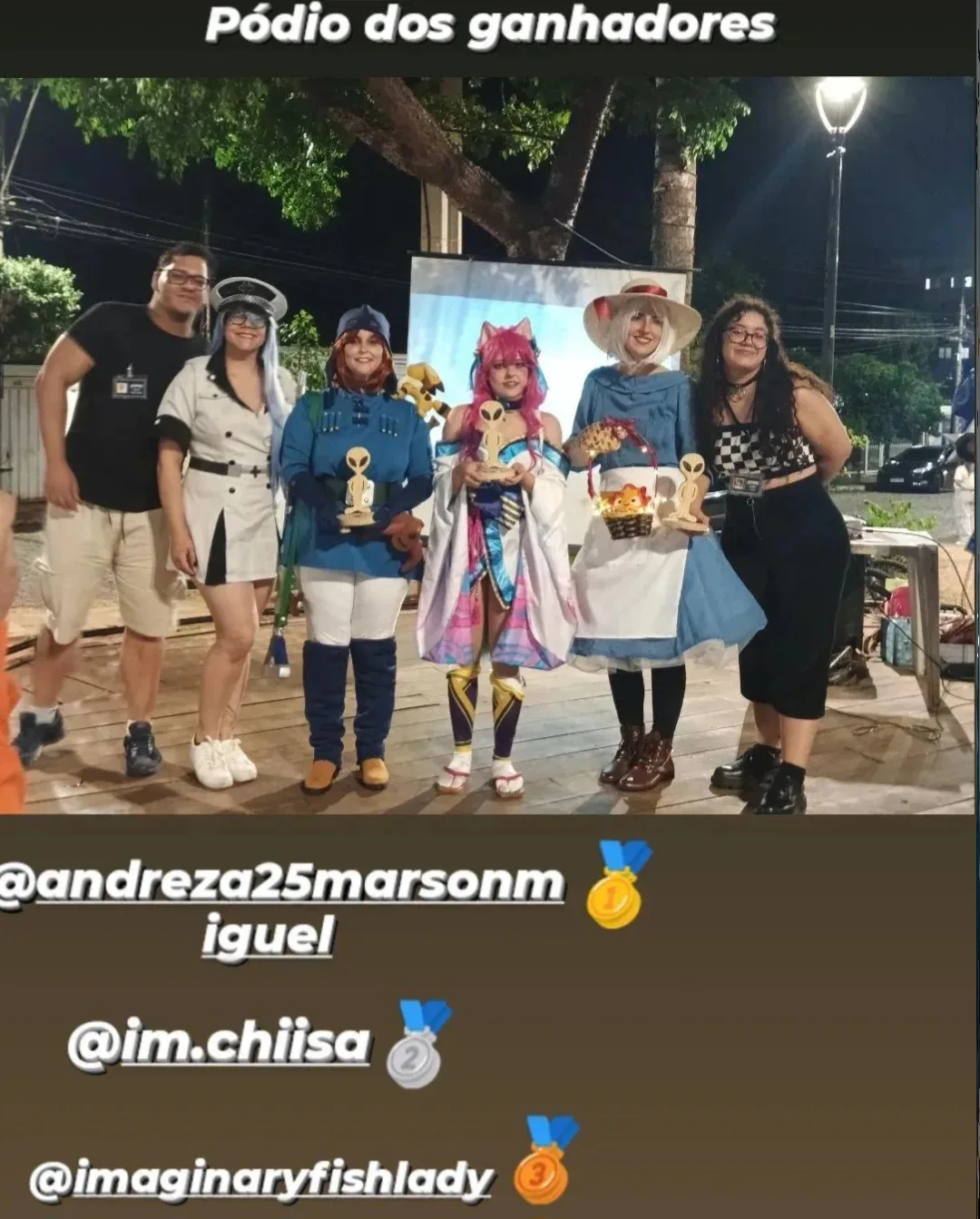 Campeã desfile cosplay