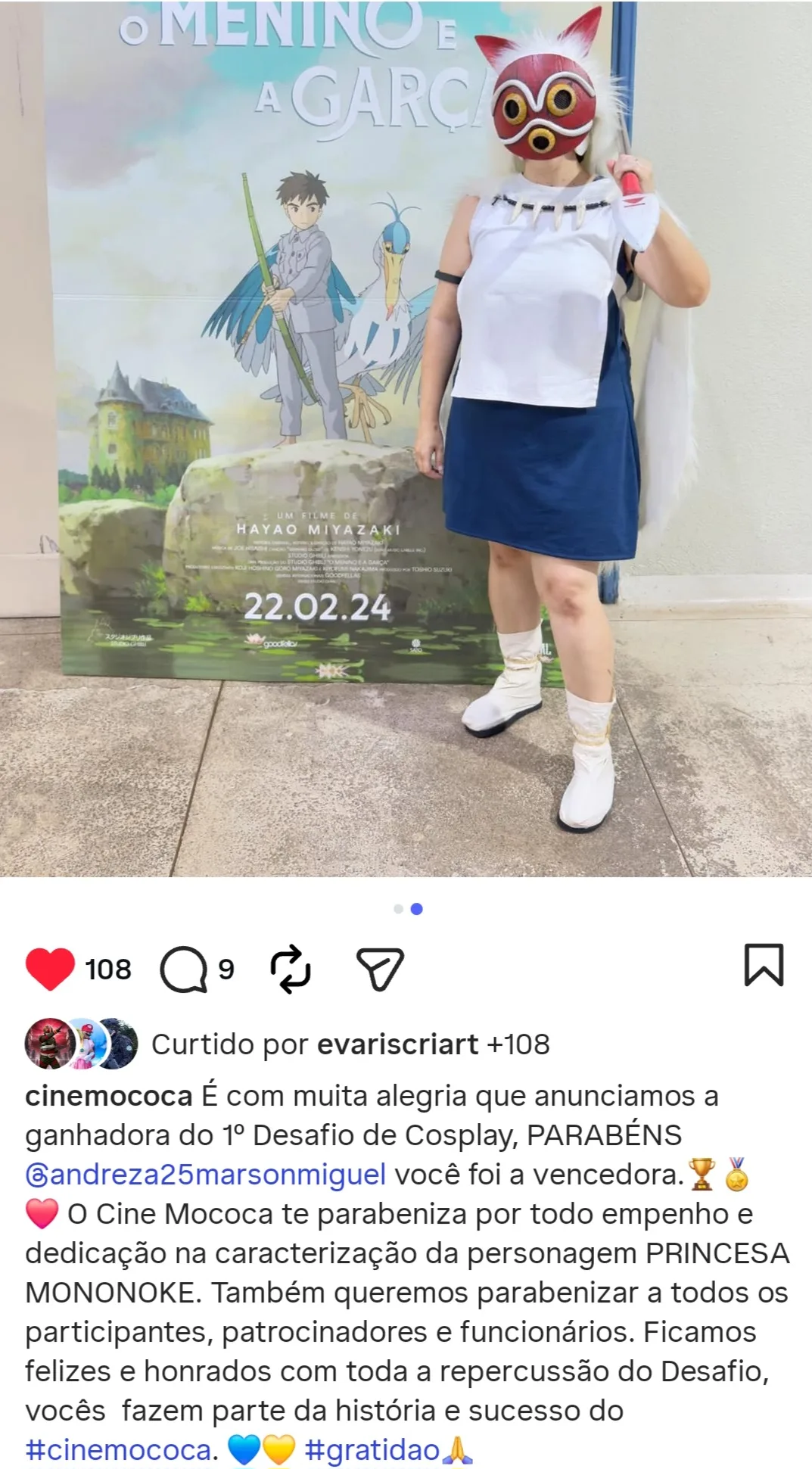 Concurso melhor cosplay Studio Ghibli
