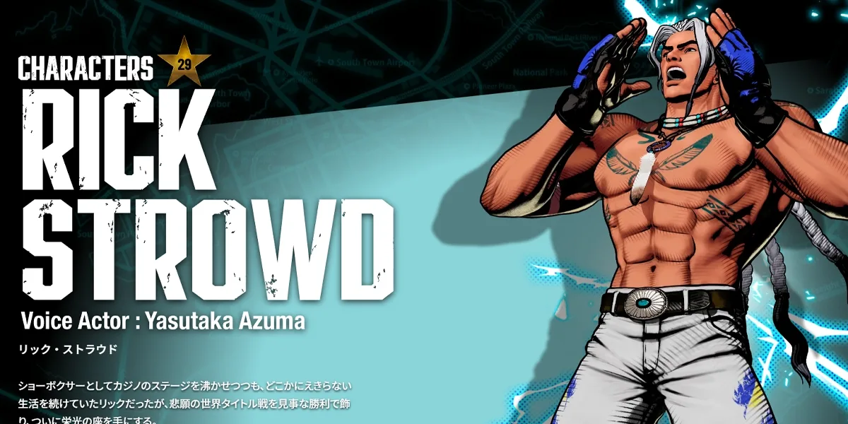 Fatal Fury: City of the Wolves revela gameplay de Rick Strowd, primeiro personagem da Temporada 3
