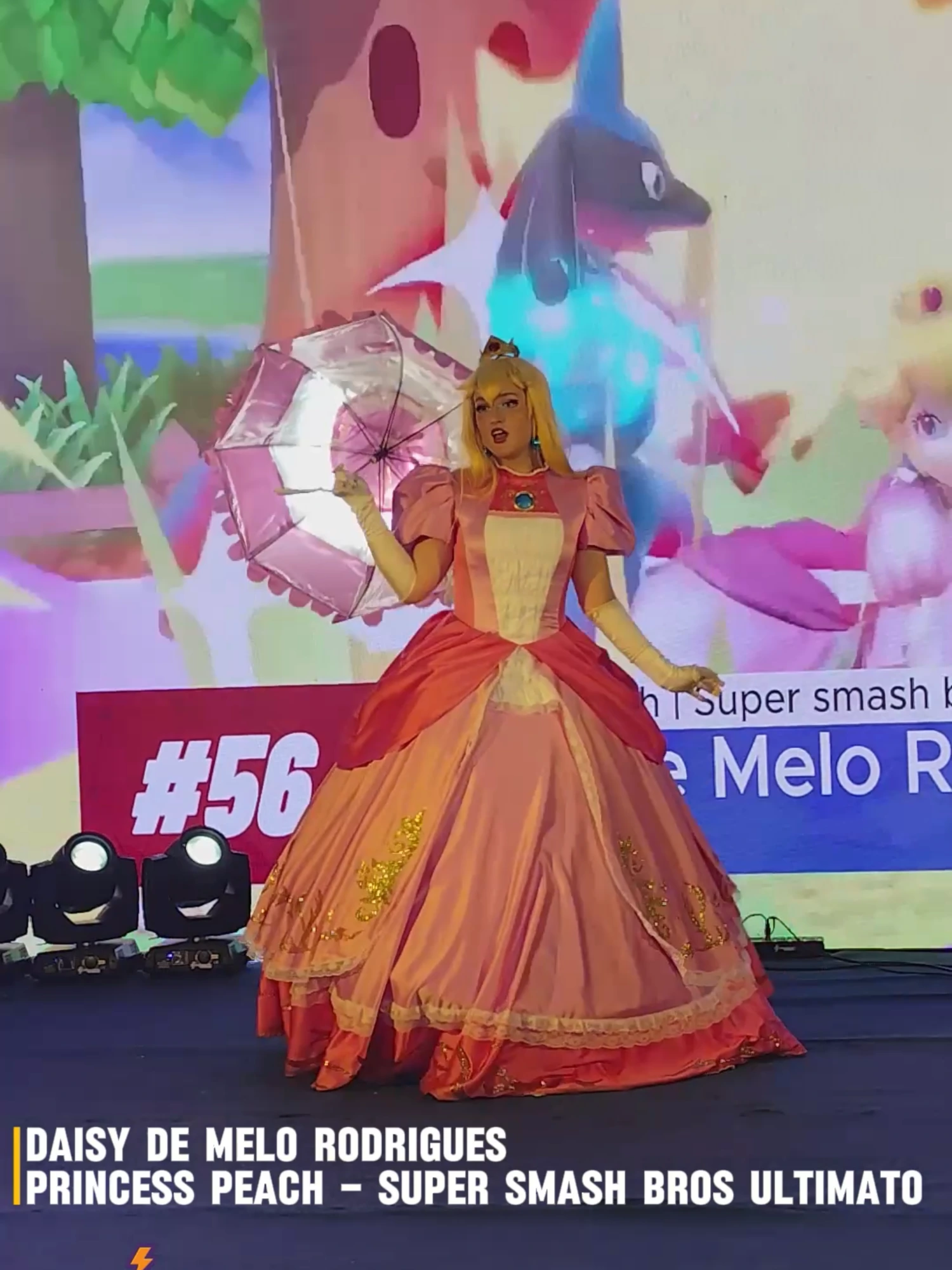 Desfile Cosplay Geek Ribeirão Fest 2025 Daisy de Melo Rodrigues @daisypcess Princess Peach – Super smash bros ultimato