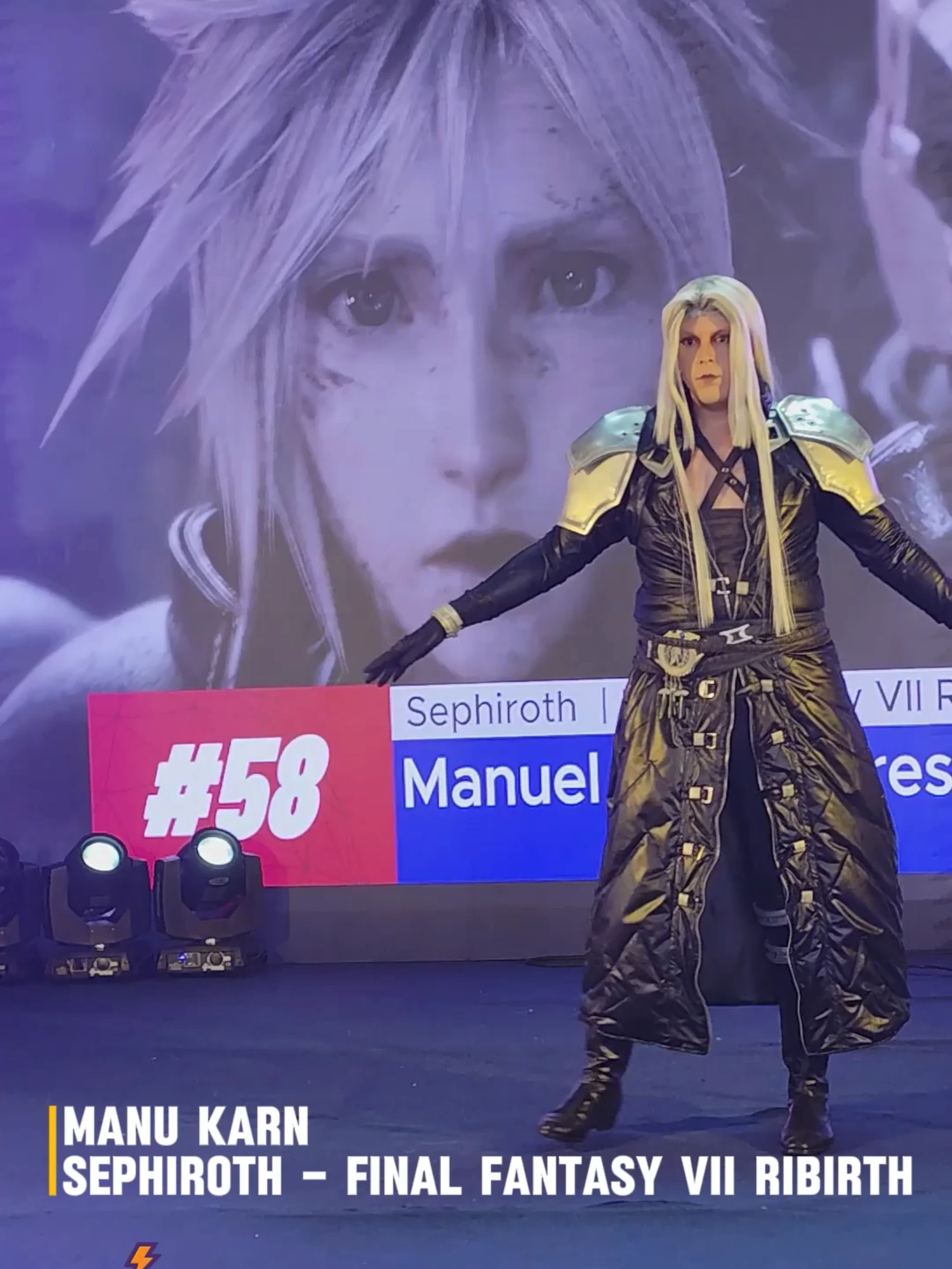 Desfile Cosplay Manuel Reis Soares / Manu Karn @manukarncosplay Sephiroth – Final Fantasy VII Ribirth