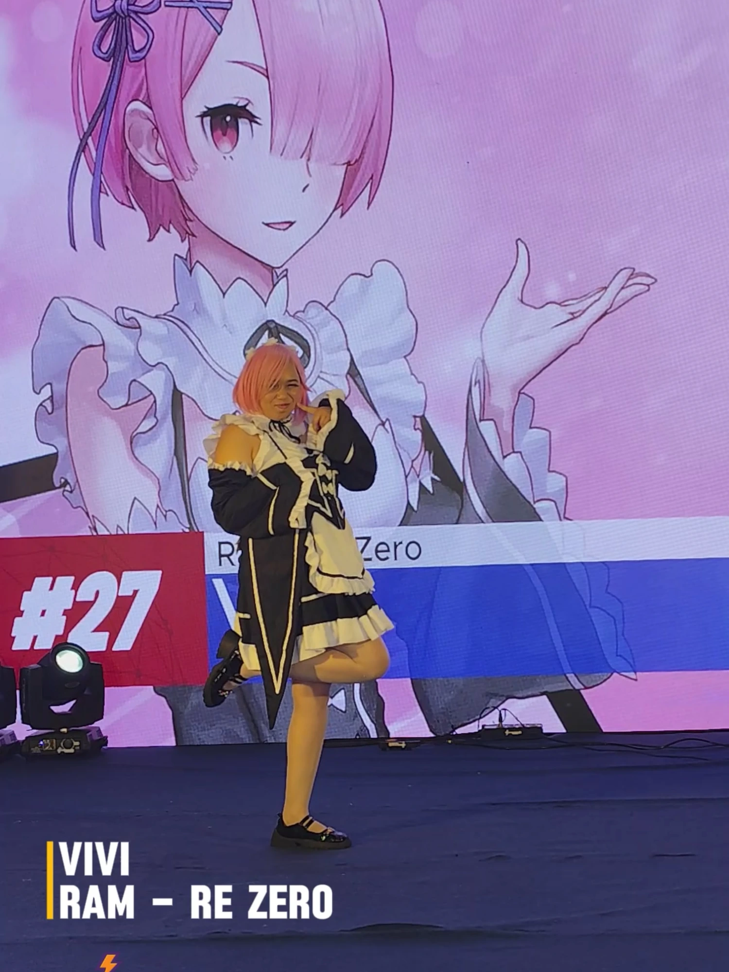 Desfile Cosplay Geek Ribeirão fest 2025 Vivi @viitoria.triz Ram – Re:Zero