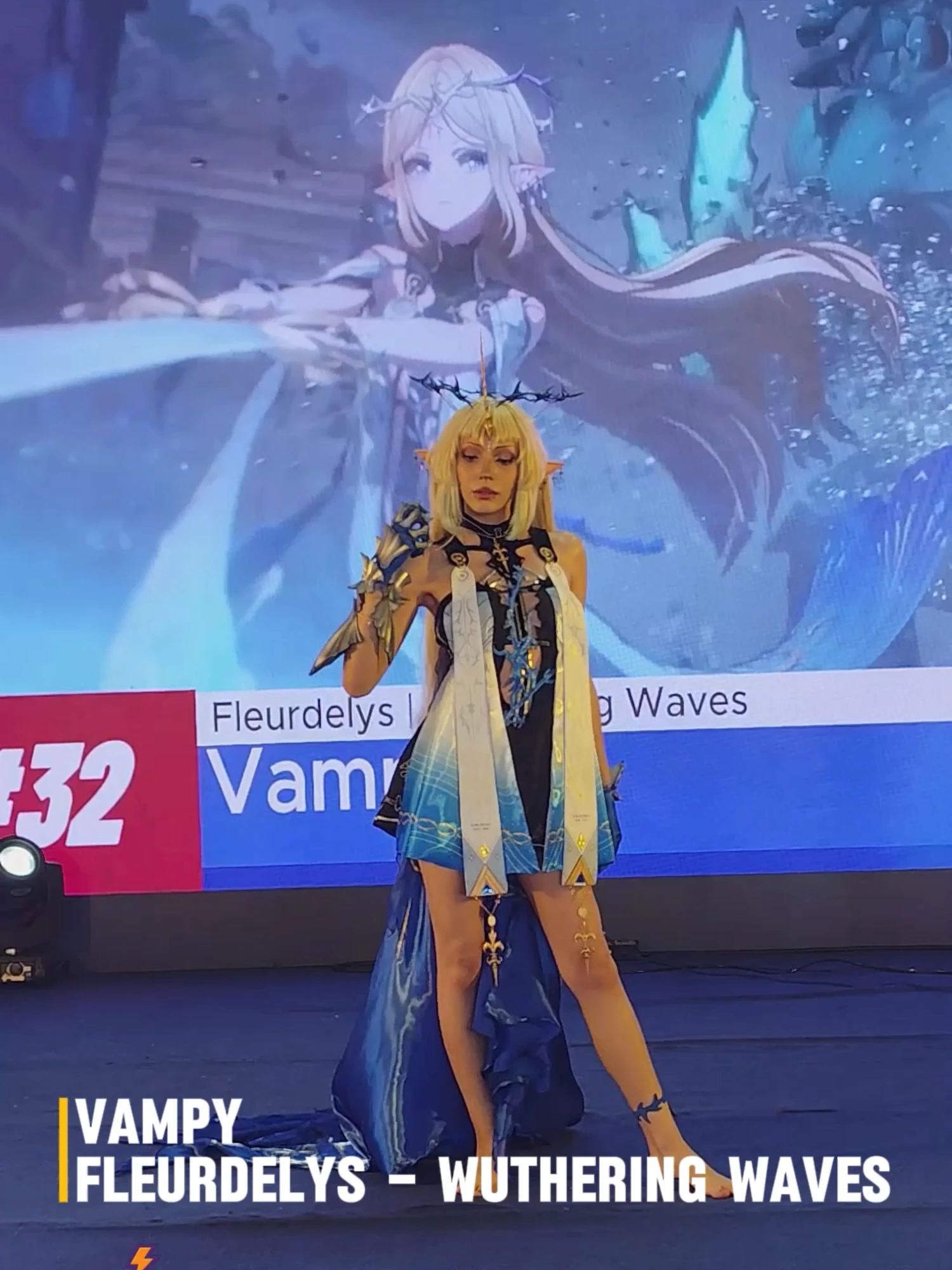 Desfile Cosplay Geek RIbeirão fest 2025 Vampy @v4mpcos Fleurdelys – Wuthering Waves
