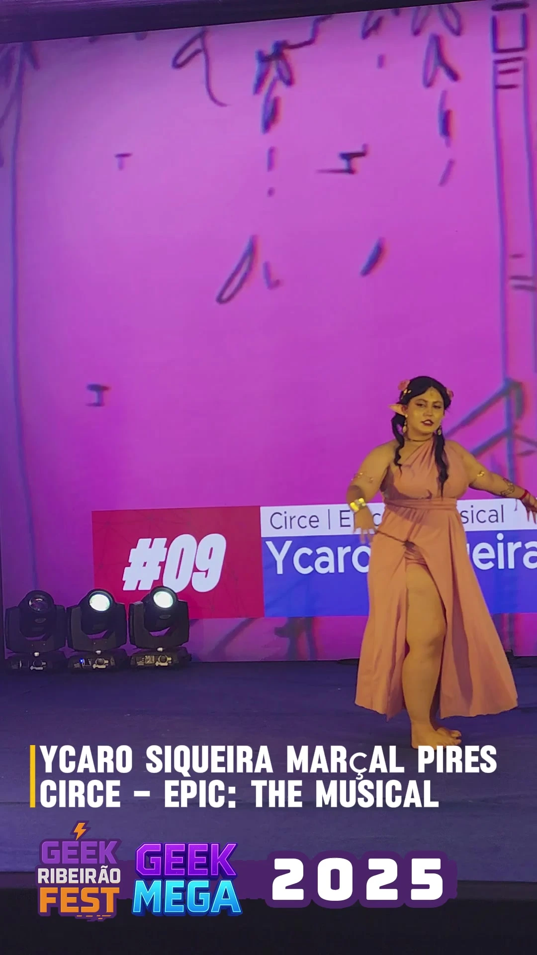Desfile Cosplay Ycaro Siqueira Marçal Pires Circe – Epic: The Musical