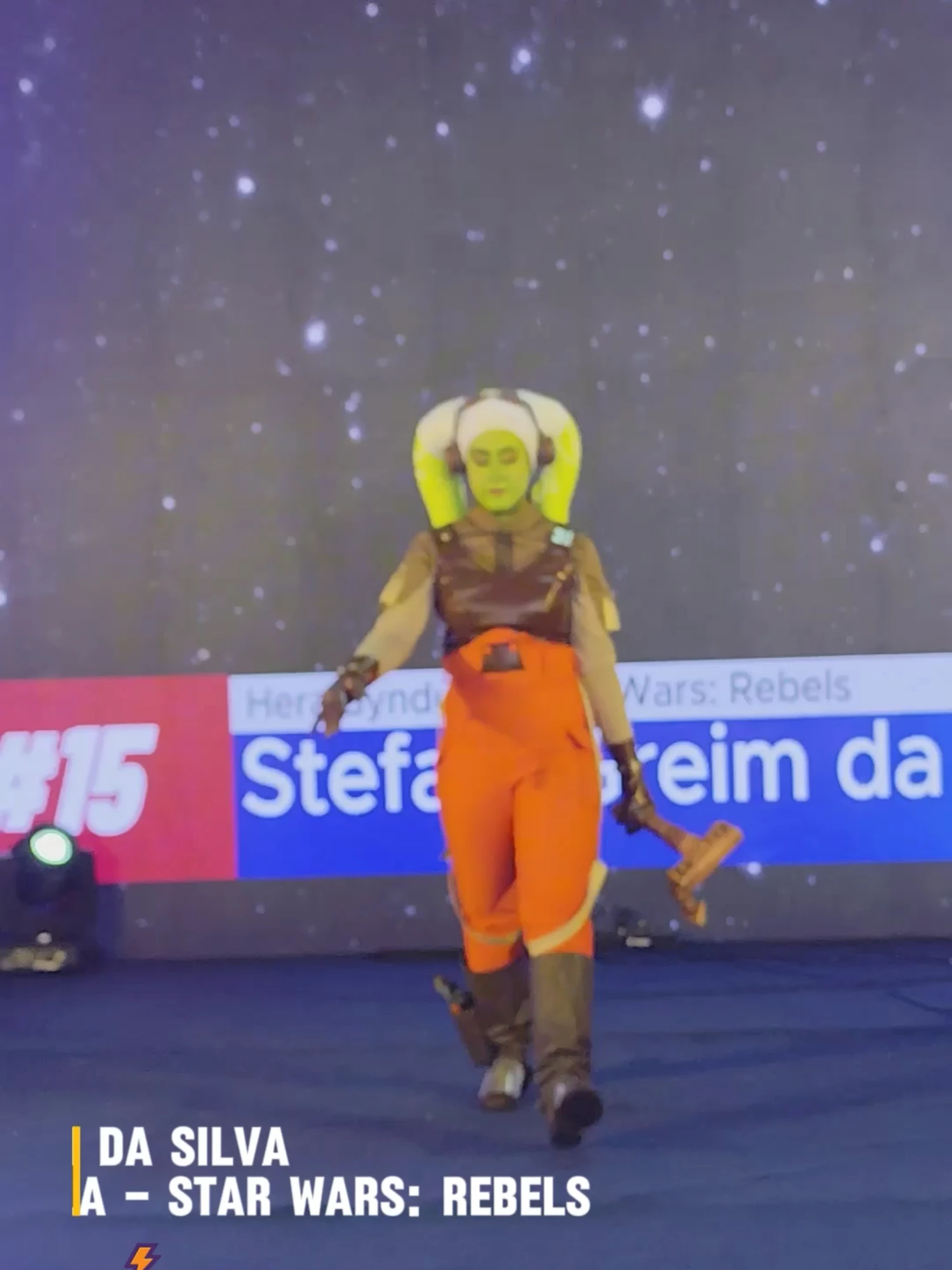 Desfile Cosplay Stefani Greim da Silva  Hera Syndulla – Star Wars: Rebels