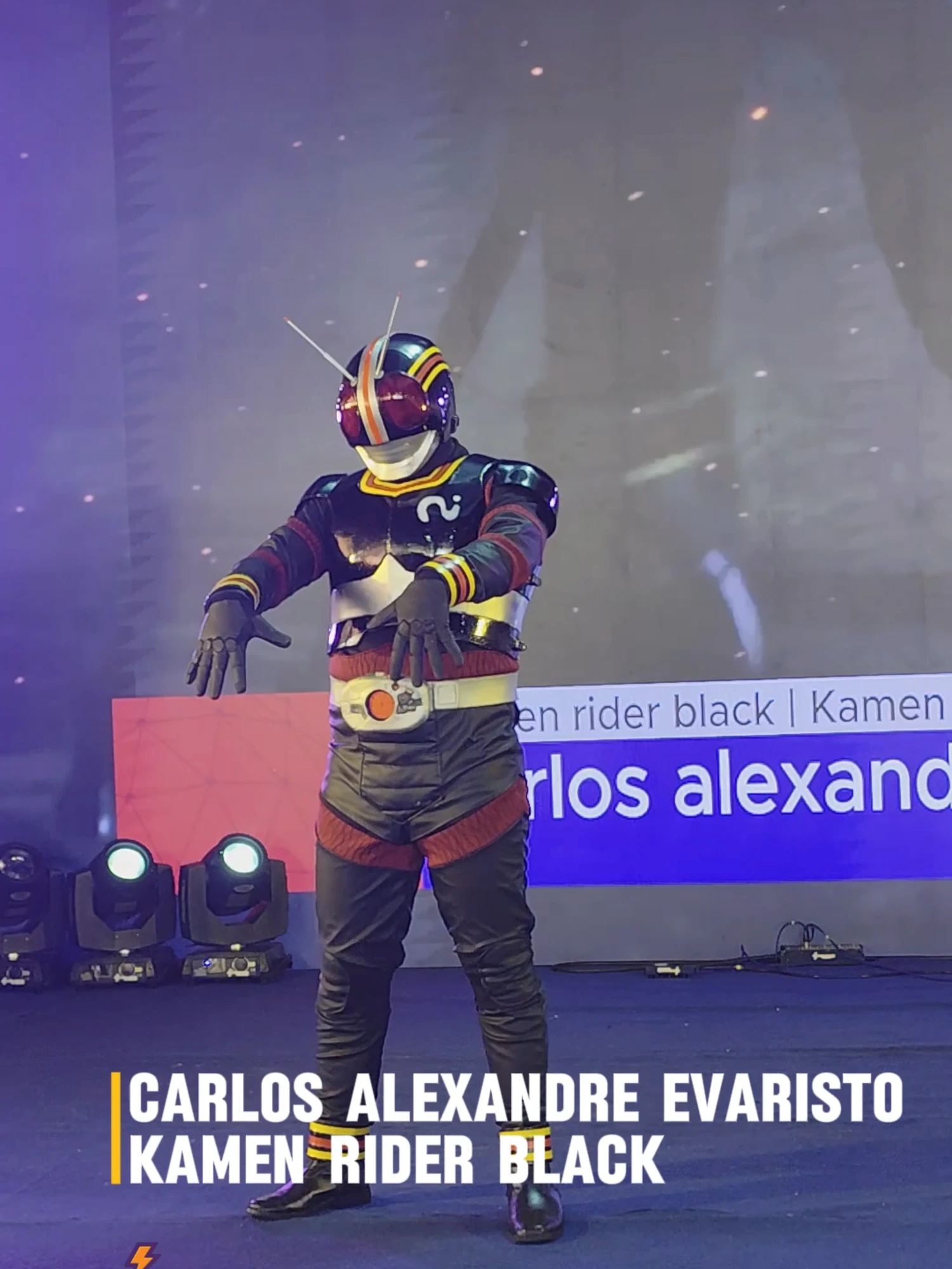 Desfile Cosplay Geek RIbeirão Fest 2025 Carlos alexandre Evaristo @evariscriart Kamen rider black – Kamen rider black